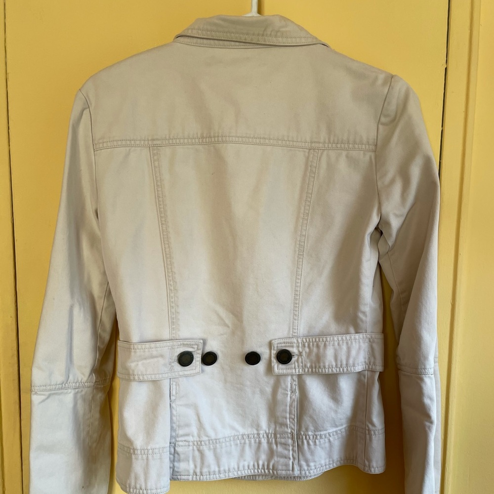 Twill Twenty Two ivory twill utility jacket blazer casual cool - Picture 5 of 11